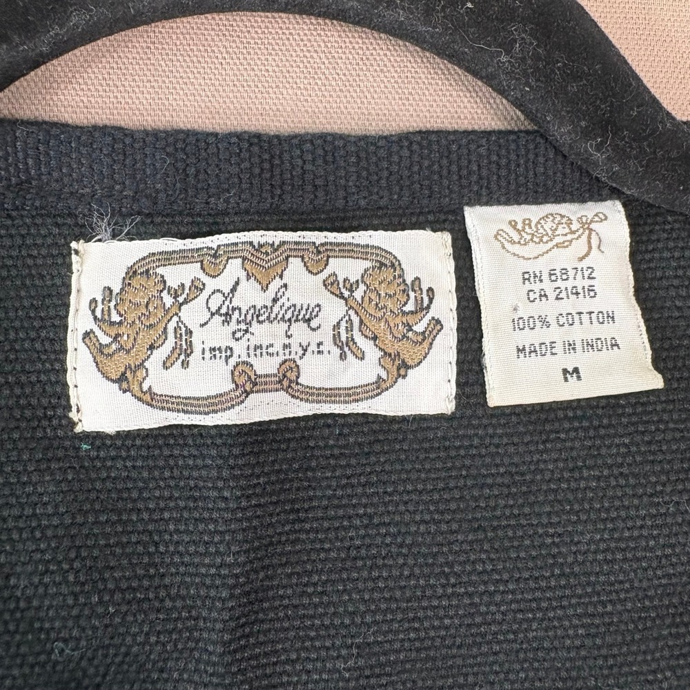 Vintage Angelique Vest Sz M Embroidered Patchwork Boho Hippie Witchy Whimsigoth - Picture 5 of 8